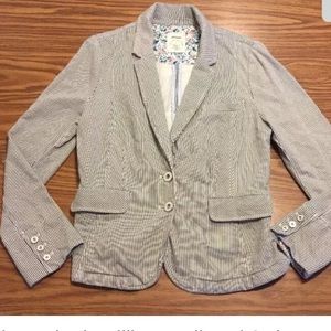 Anthropologie Allihop railroad stripe jacket